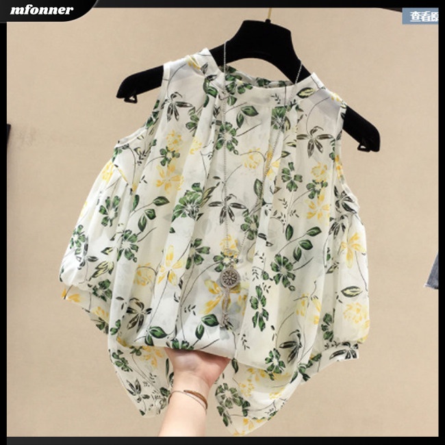 Áo Voan Hoa Trễ Vai Mềm Mại Thân Thiện Với Da Thoáng Khí Dành Cho Nữ