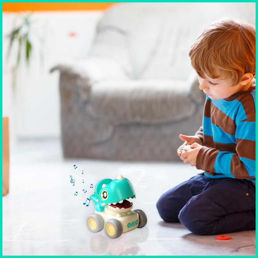 Đồ Chơi Xe Đẩy &amp; Đi Xe Hơi Khủng Long Có Còi Tương Tác Giữa Cha Mẹ Và Bé Vui Nhộn