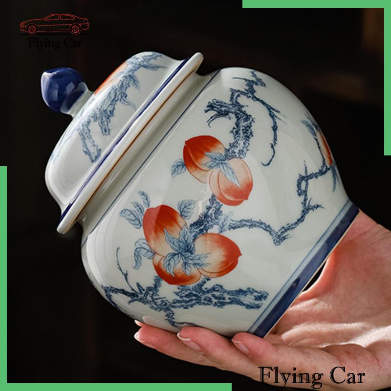 Hũ Sứ Đựng Gừng 13.3x16cm Có Nắp Đậy Tiện Dụng