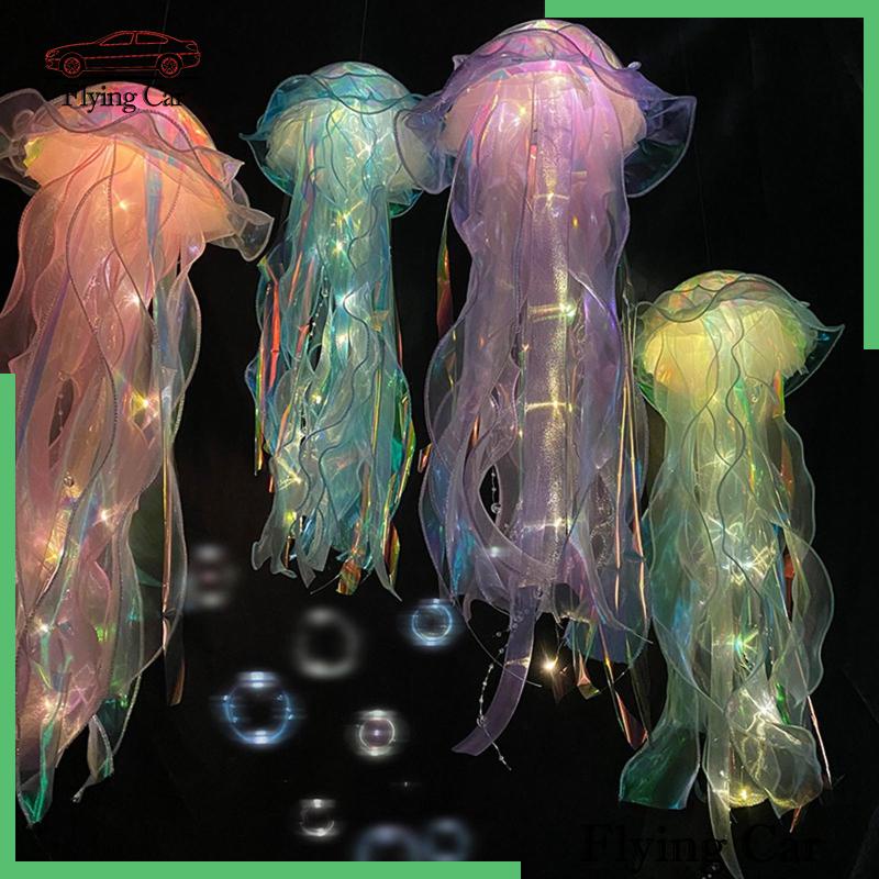 [Lzdjfmy2] Đèn Lồng Sứa Thạch DIY Cho Phòng Ngủ Tiệc Tùng