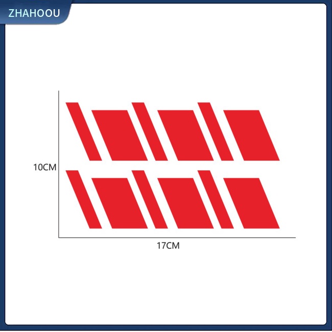 ☃Nhà Cửa☃ Set 6 Miếng Dán Phản Quang Cảnh Báo Hash Mark Trang Trí Bánh Xe Hơi