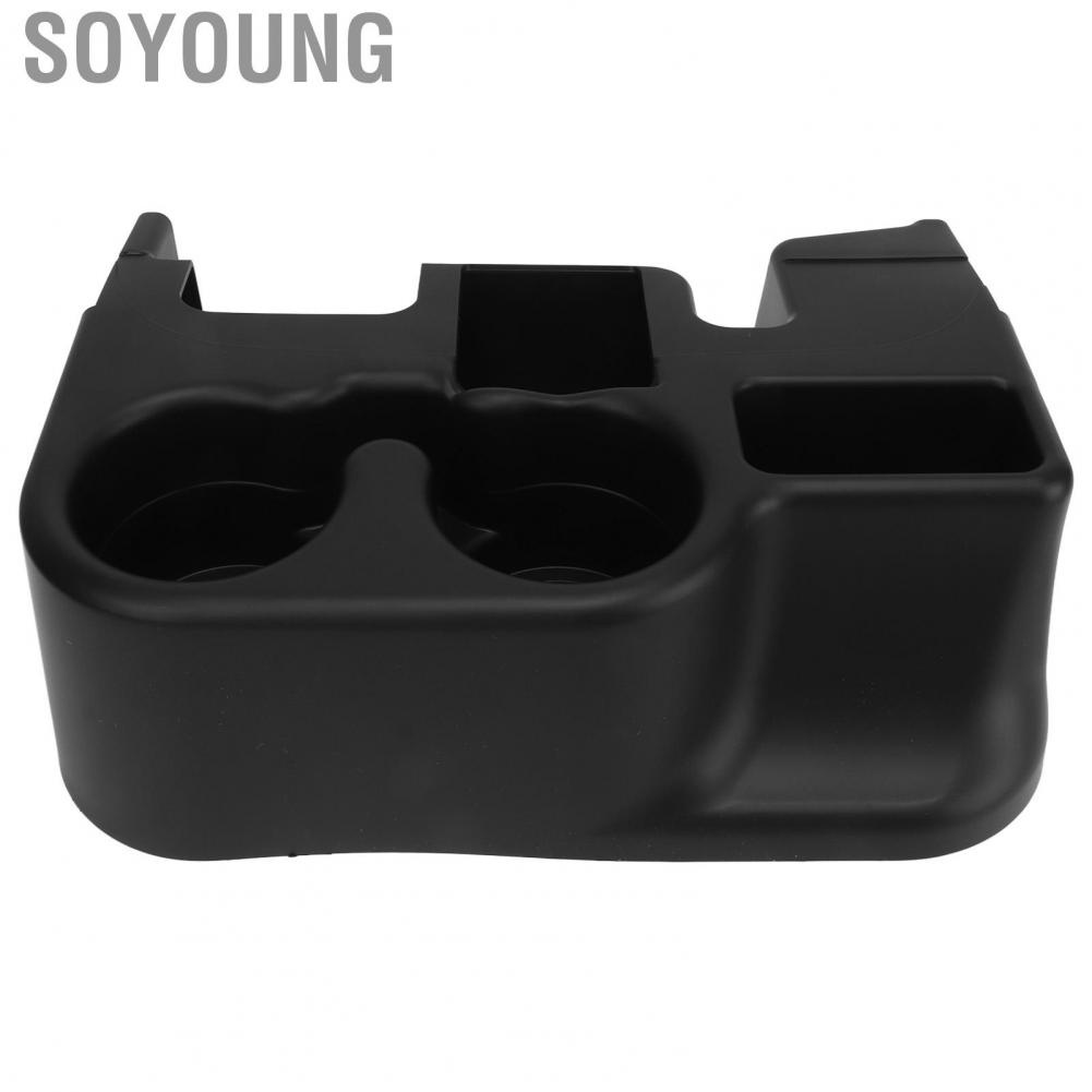 Soyoung Armrest Cupholder  Center Console Add On Cup Holder Direct Fit SS281AZAA Easy Clean  for Cars