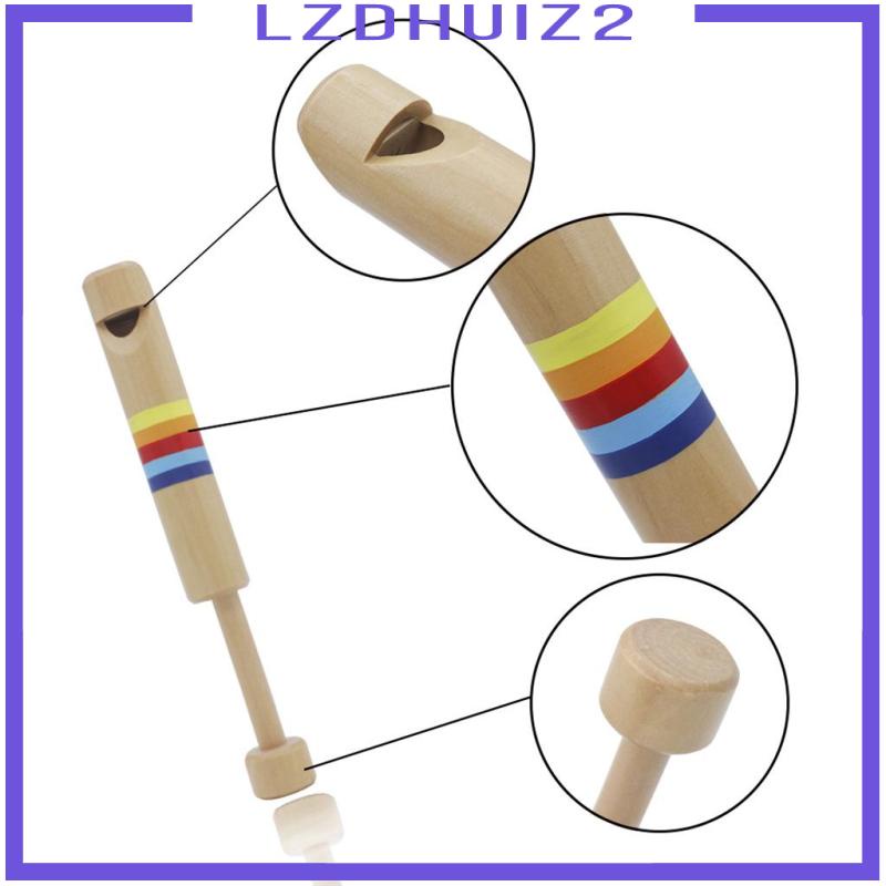 [Lzdhuiz] Sáo Thổi Bằng Gỗ Có Thể Kéo Nhiều Màu Sắc
