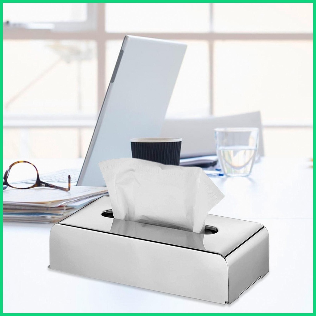 Hộp Đựng Khăn Giấy Hình Vuông Bằng Thép Không Gỉ Cho Phòng Tắm