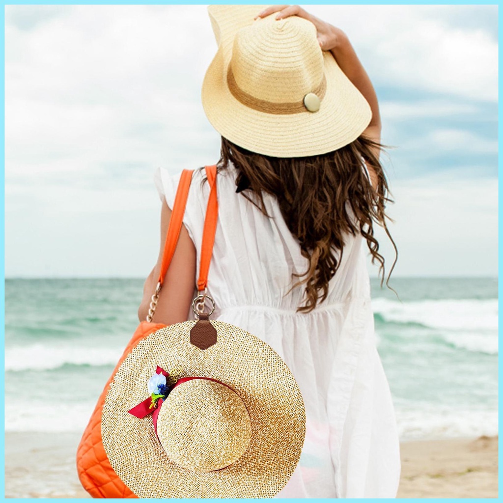 Kẹp Nón Du Lịch / Đi Biển Bằng PU Phong Cách Boho Hippie Hít Nam Châm