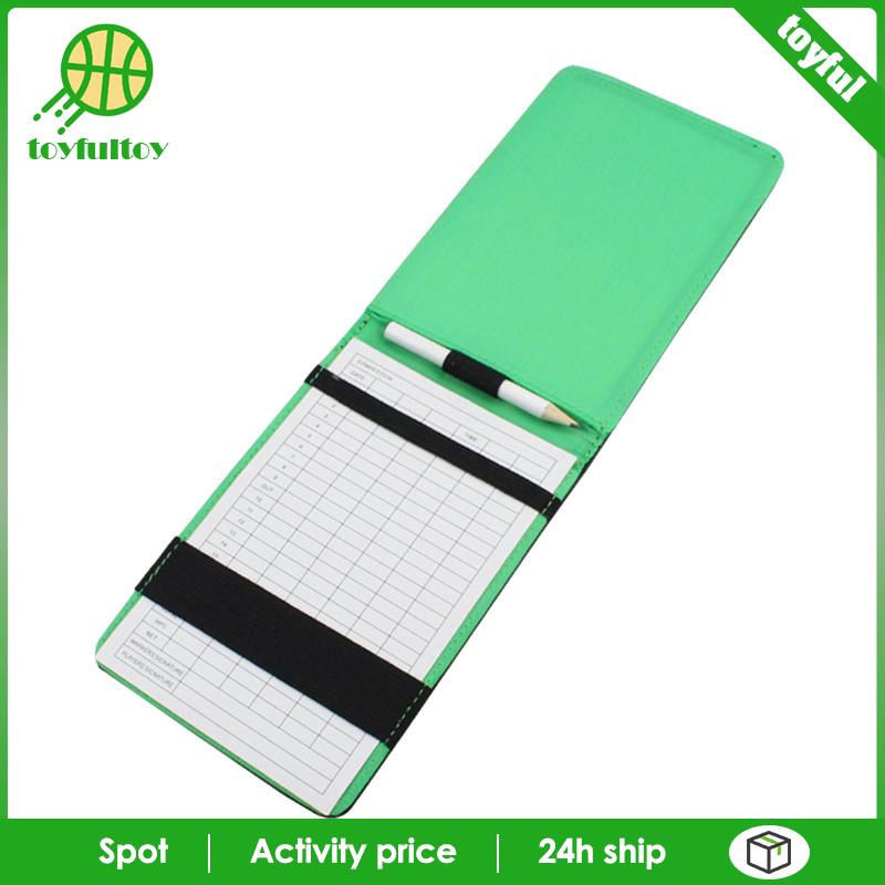 Bao Da Đựng Sách Ghi Điểm Chơi Golf Score