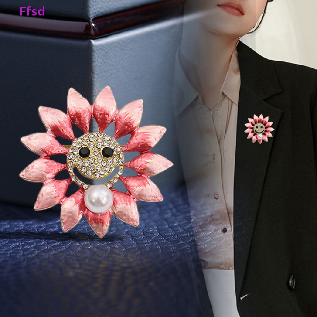 {Ffsd} Trâm Cài Áo Khoác Trang Trí Thời Trang Hình Hoa Hướng Dương Cho Nữ * Bán Chạy