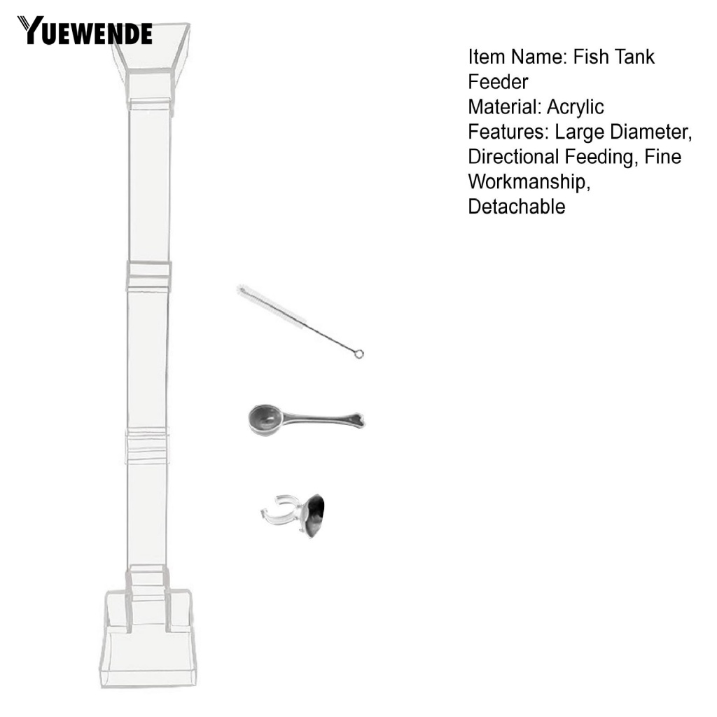 1 Bộ Dụng Cụ Cho Cá Ăn Trong Suốt Sức Chứa Lớn