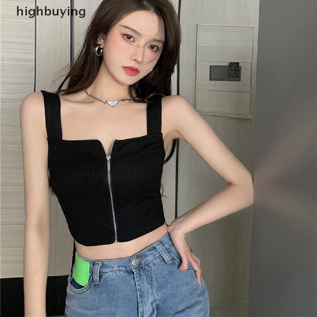 Áo Hai Dây Dệt Kim Màu Sắc Thời Trang Quyến Rũ Cho Nữ