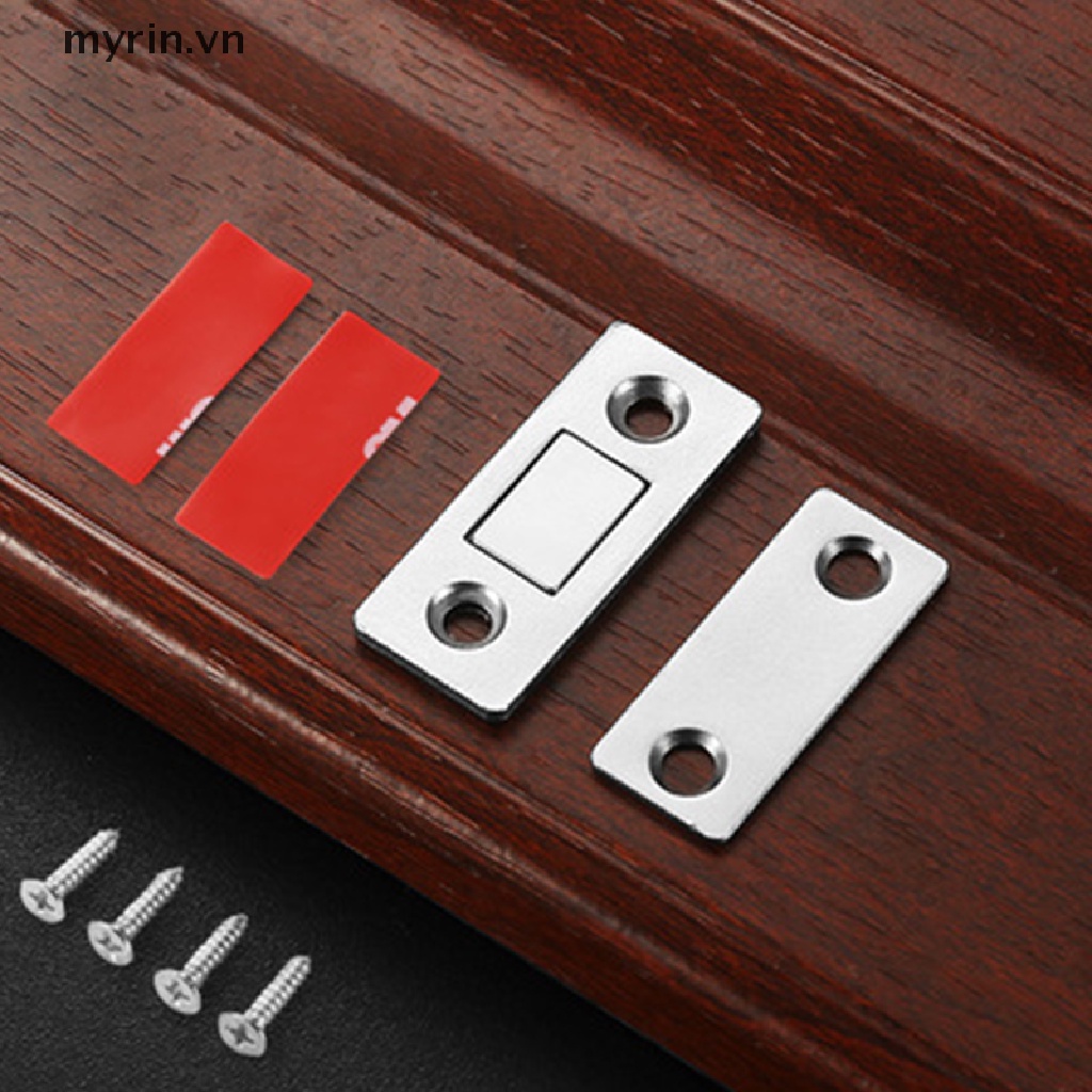 Set 2 Chốt Chặn Cửa Từ Tính Kèm Ốc Vít Chuyên Dụng