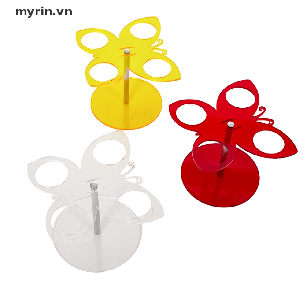Giá Đỡ Que Kem Hình Nón 4 Lỗ Bằng Acrylic Trong Suốt