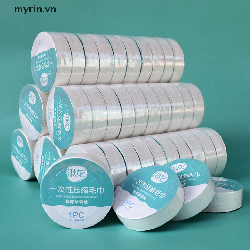 Bộ 10 Khăn Lau Dạng Nén Khô Nhanh Dùng Một Lần Đa Ứng Dụng