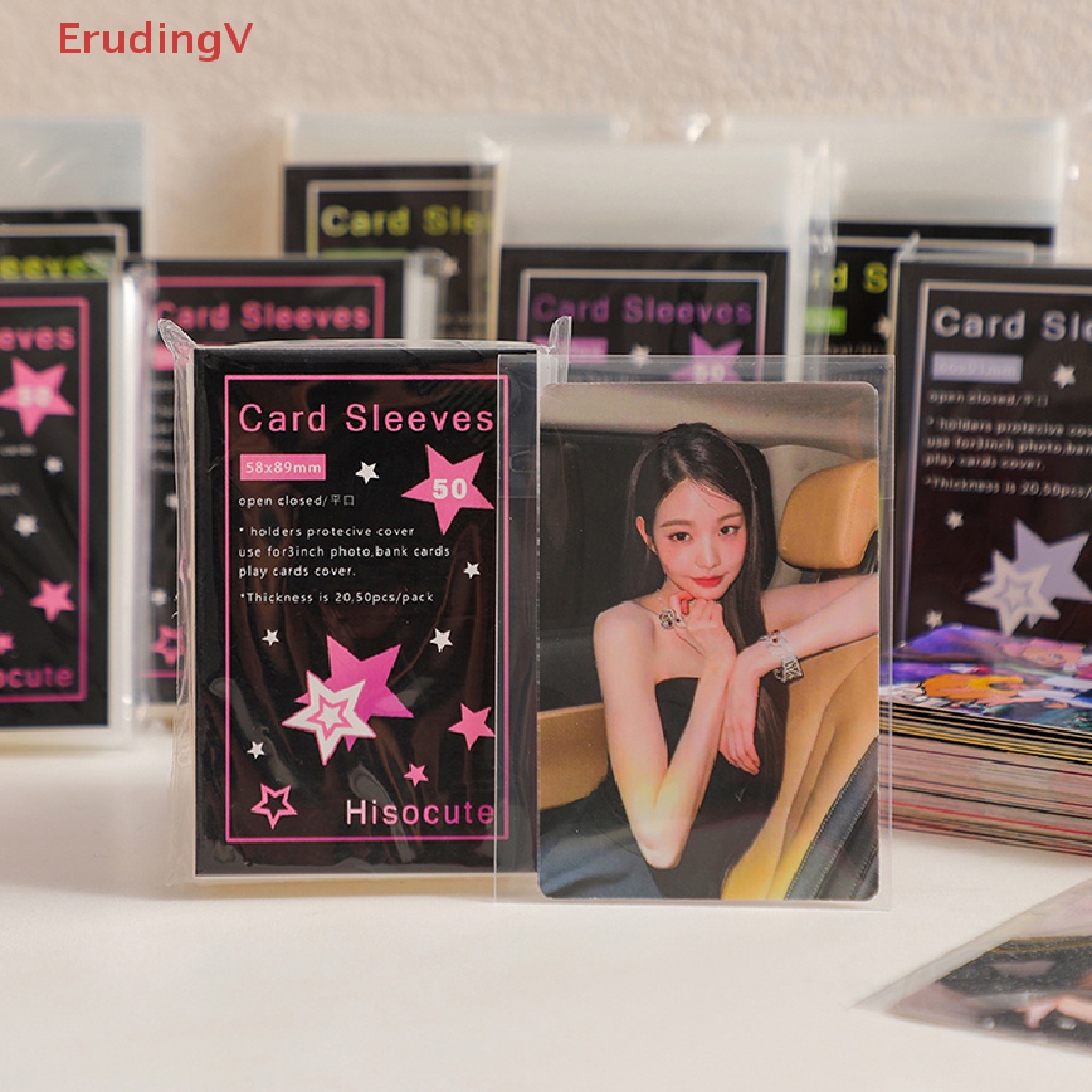 Set 50 Tấm Phim Trong Suốt Bảo Vệ Album Ảnh 3 Inch Không Axit