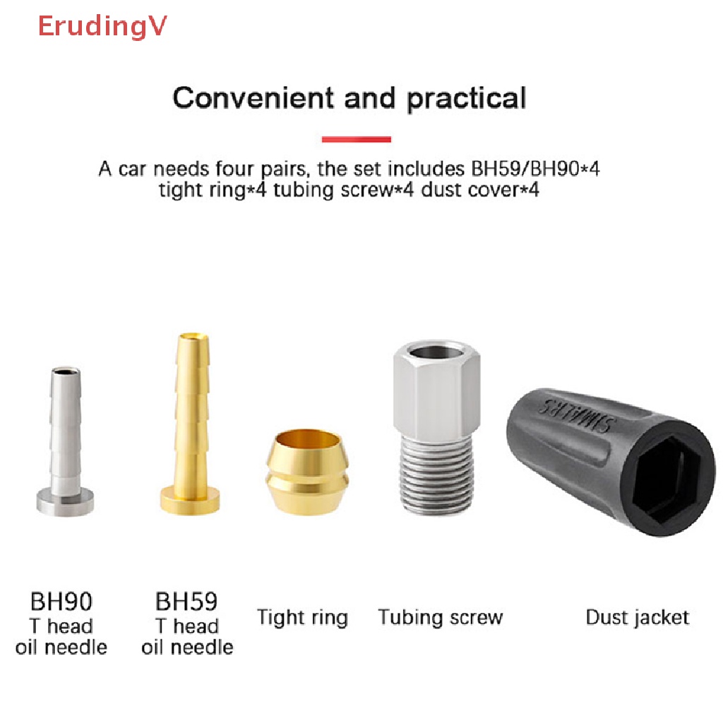 [ErudingV] Ống Bơm Dầu Thủy Lực Dạng Vòng Chữ T Cho Xe Đạp