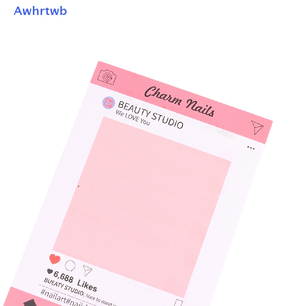 Set 10 Móng Tay Giả Trưng Bày Dạng Nhấn Tiện Dụng Mới