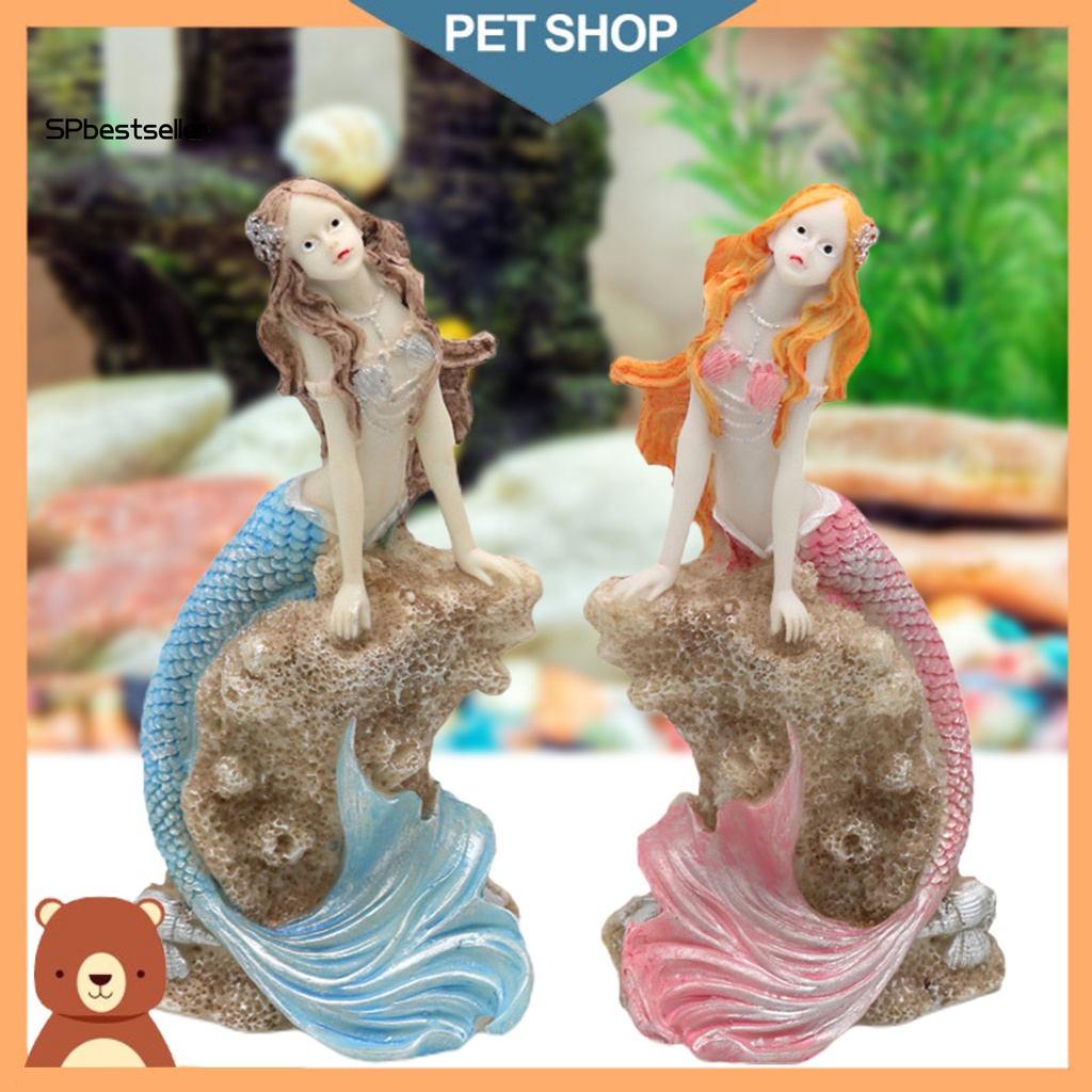 Mô Hình Nàng Tiên Cá Bằng Nhựa Resin Trang Trí Bể Cá