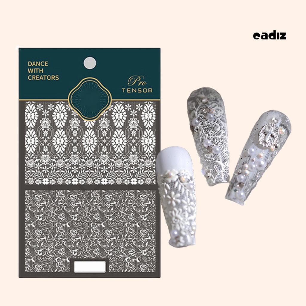 Miếng Dán Trang Trí Móng Tay Tự Dính Không Phai 5D DIY