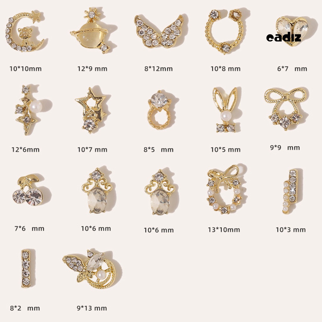 Bộ 10 Móng Tay Giả Lấp Lánh Chống Rỉ Sét Trang Trí Nghệ Thuật Cho Salon