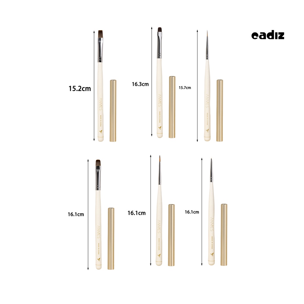 Cọ Vẽ Móng Tay Gel UV Mềm Linh Hoạt Thấm Hút Nước Tốt Chống Trượt Tay Cầm Gỗ Đa Năng Dành Cho Salon