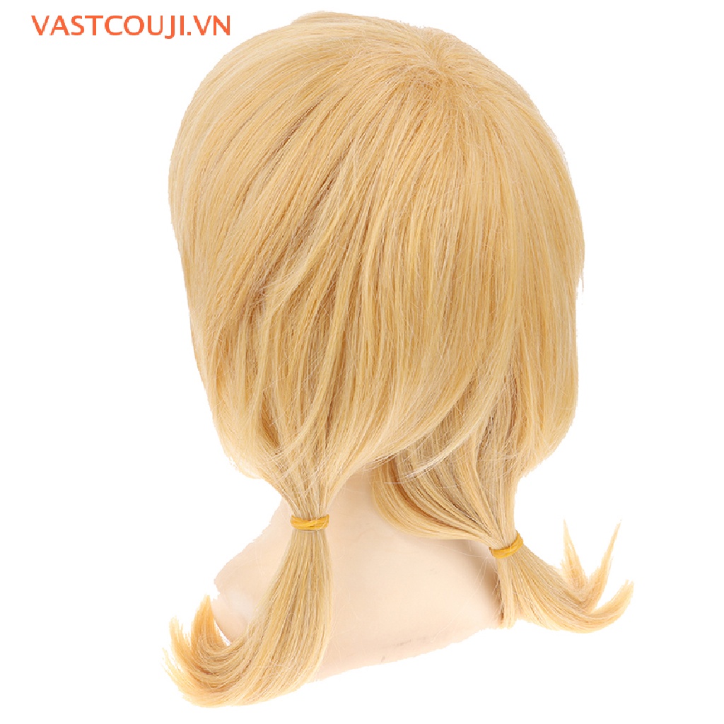 Bộ Tóc Giả Ngắn Màu Vàng Hóa Trang Nhân Vật Anime Kagamine Rin / Kagamine Len