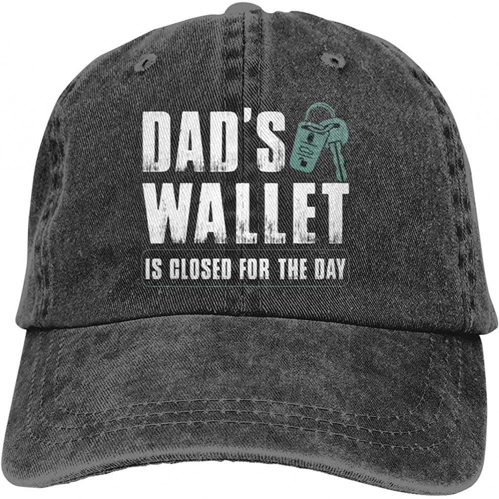 Ví Denim Có Thể Điều Chỉnh Được Faxdiq Dad Đóng Lại Cho Ngày Của Bố Có Mũ Bóng Chày Retro Có Thể Giặt Được Cho Nam&amp;Áo Thun Nữ Tay Ngắn In Chữ Thời Trang Trẻ Trung