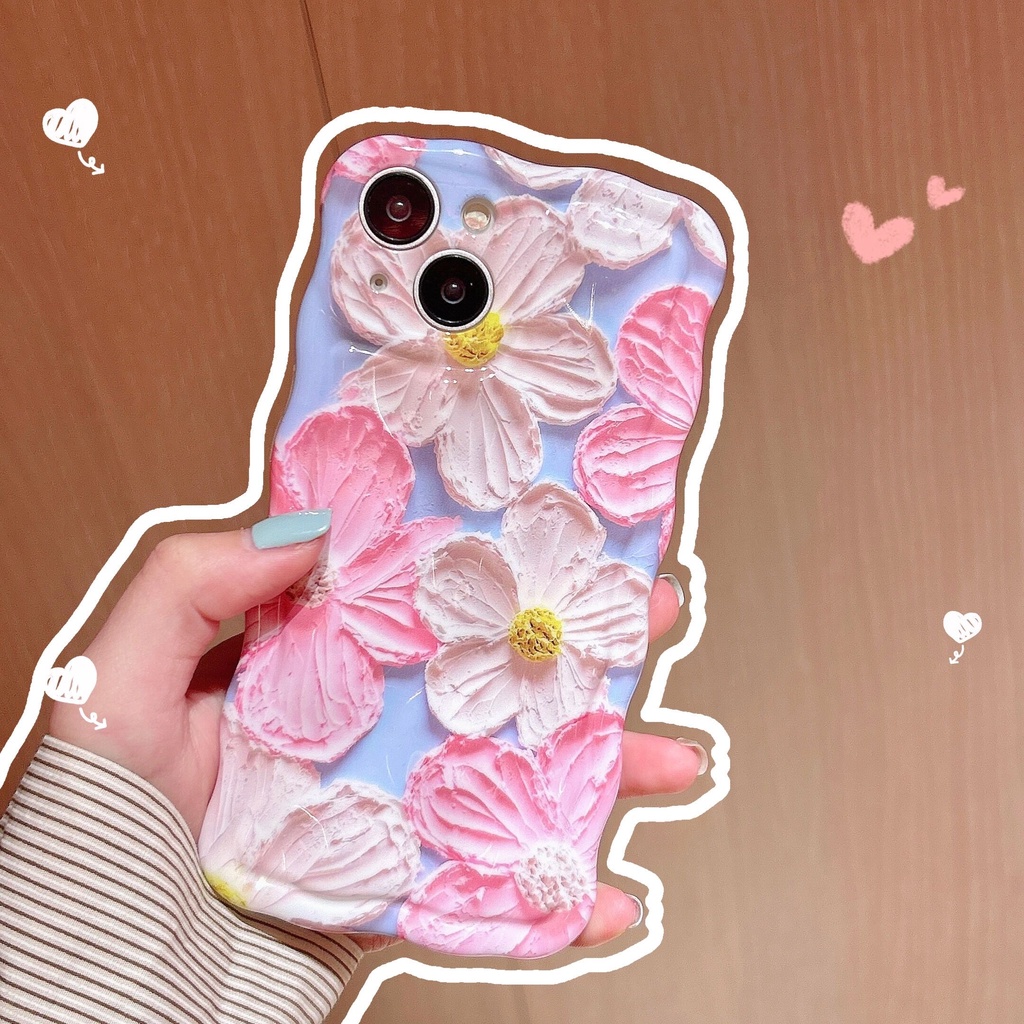 Ốp Điện Thoại TPU Chống Sốc Họa Tiết Tranh Sơn Dầu Cho IPhone 14 13 12 11 Pro Max