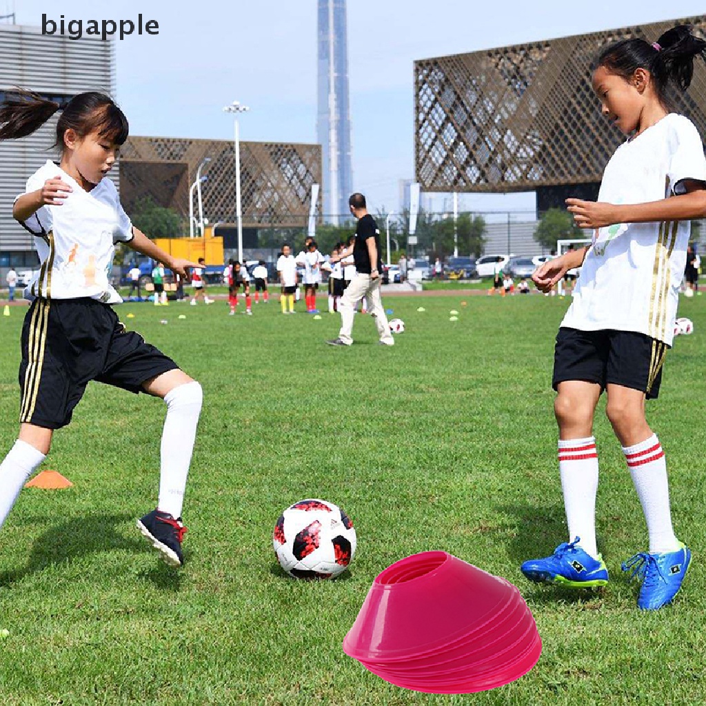 Set 10 Đĩa Đánh Dấu Hình Nón Chịu Áp Lực Tốt Hỗ Trợ Luyện Tập Đá Banh