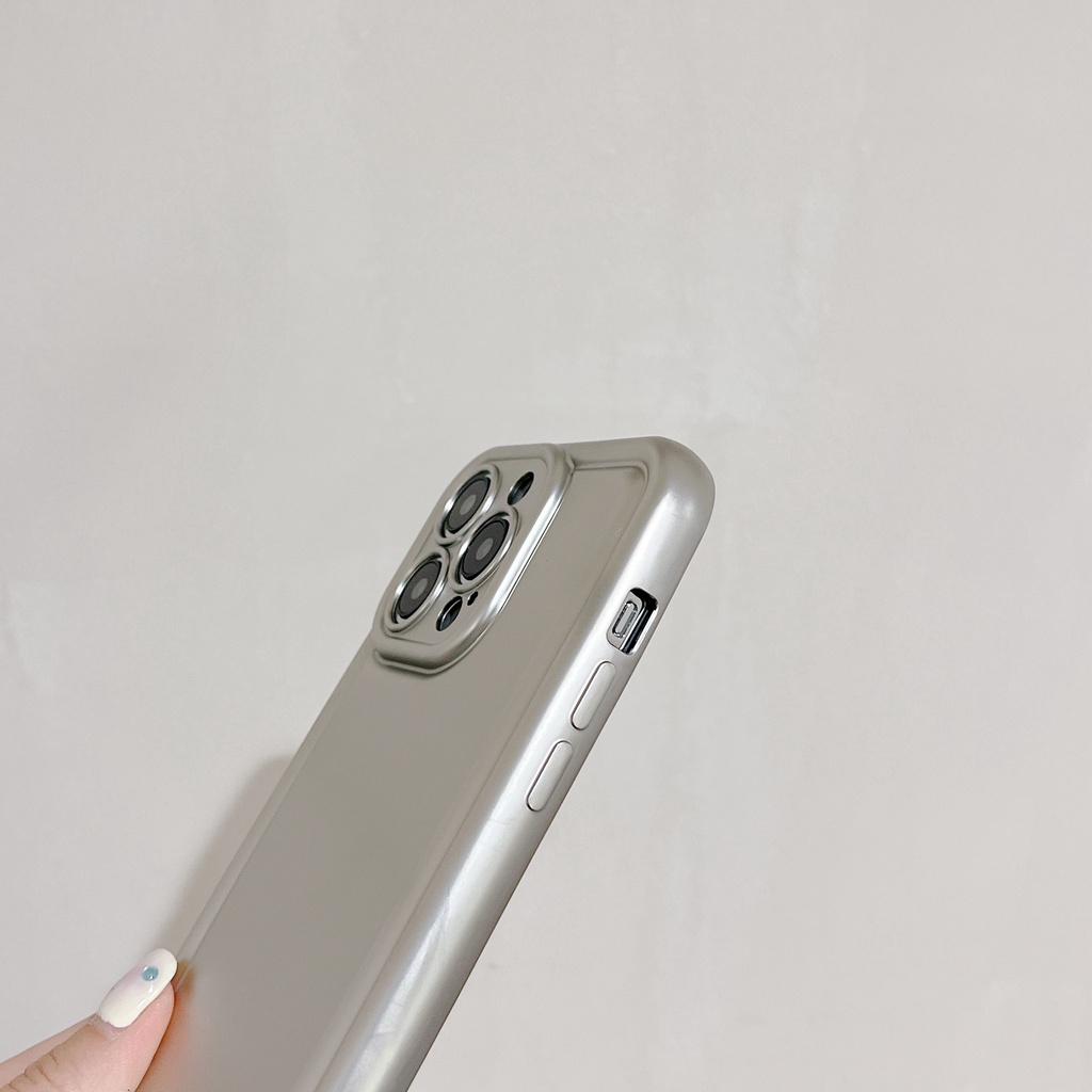 Ốp Điện Thoại TPU Mềm Nhám Bảo Vệ Ống Kính Máy Ảnh Toàn Diện Cho iPhone 14 13 12 11 PRO MAX