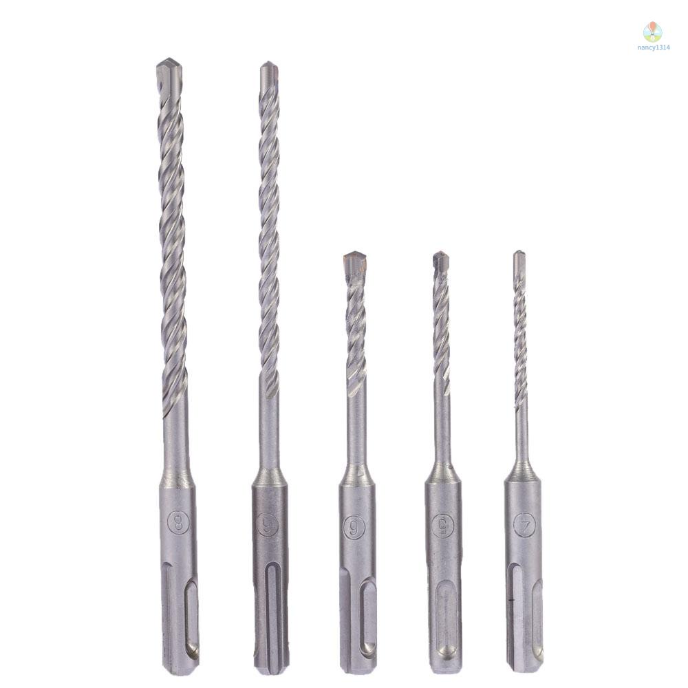 Bộ 5 Mũi Khoan Bê Tông SDS 2 Rãnh 4mm 5mm 6mm 6mm 8mm