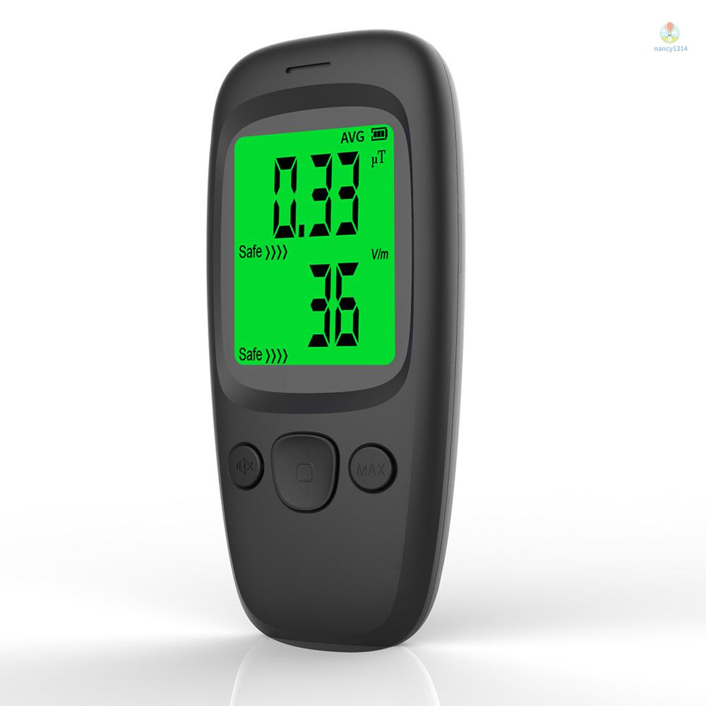 Thiết Bị Đo Nhiệt Độ Bức Xạ Từ Trường Điện Tử Màn Hình LCD Cầm Tay Có Âm Thanh Và Ánh Sáng