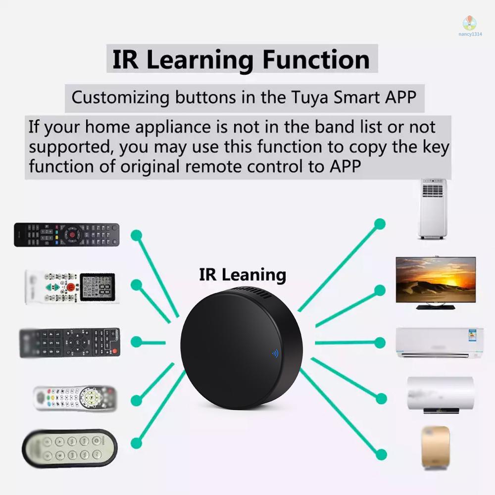 Thiết Bị Điều Khiển Từ Xa Bằng WiFi IR Có Cảm Biến Nhiệt Độ Và Độ Ẩm Tương Thích Với Alexa Google Home