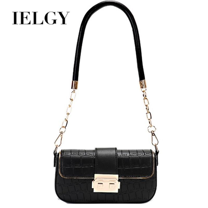 Túi Đeo Vai Vân Da Cá Sấu Màu Trơn Thời Trang Cao Cấp Cho Nữ