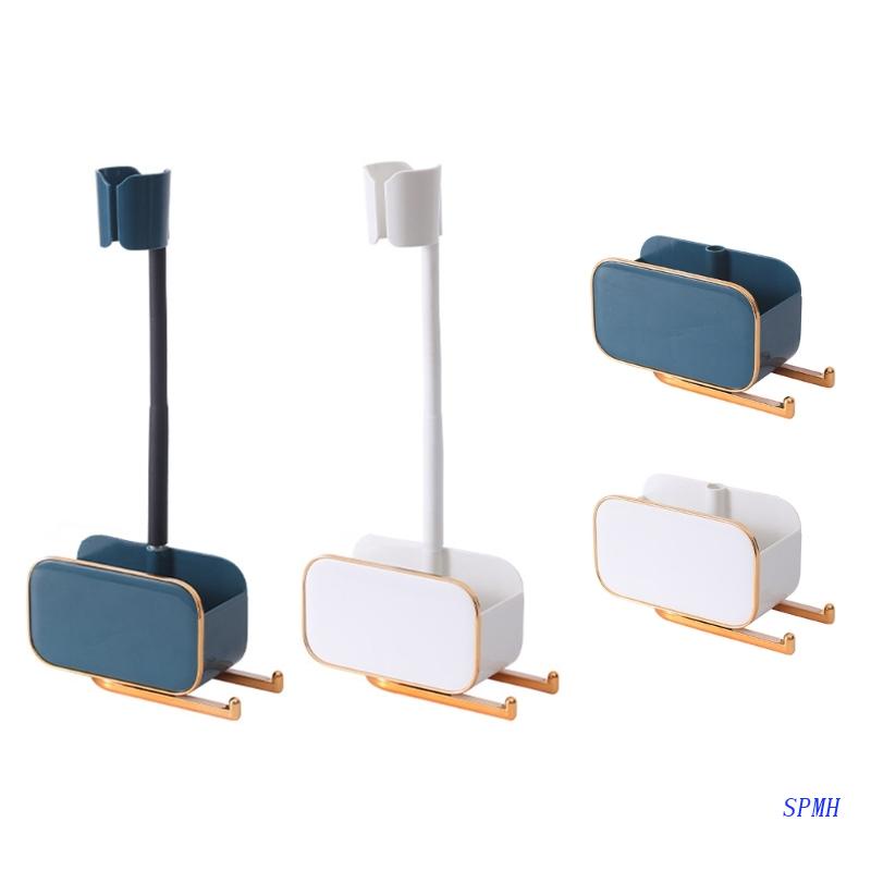 Giá Đỡ Máy Sấy Tóc Xoay 360 Độ Tiện Dụng Cho Nhà Tắm° Giá Đỡ Vòi Hoa Sen Không Đục Lỗ Có Thể Điều Chỉnh