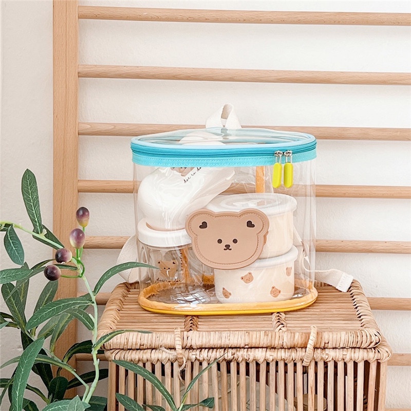 Ba Lô Trong Suốt Chống Thấm Nước Họa Tiết Hoạt Hình Xinh Xắn Dành Cho Bé