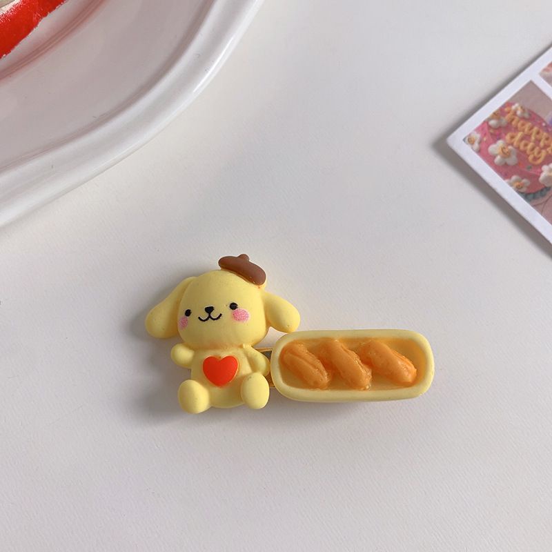 Kẹp Tóc Mái Bên Hông Họa Tiết Hoạt Hình Sanrio Màu Kẹo Ngọt