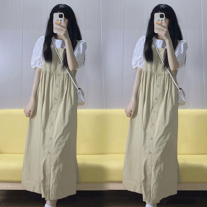 Đầm Tay Phồng Phong Cách Pháp Thời Trang Mùa Hè Xinh Xắn Cho Nữ
