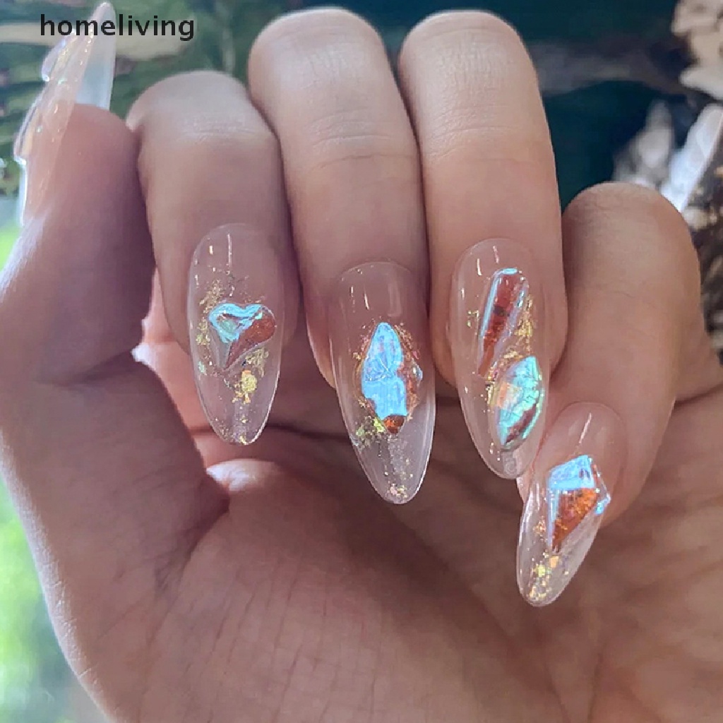 Hộp 6 Kích Cỡ AB / Đầy Màu Sắc Đính Kim Cương Pha Lê Đá Quý