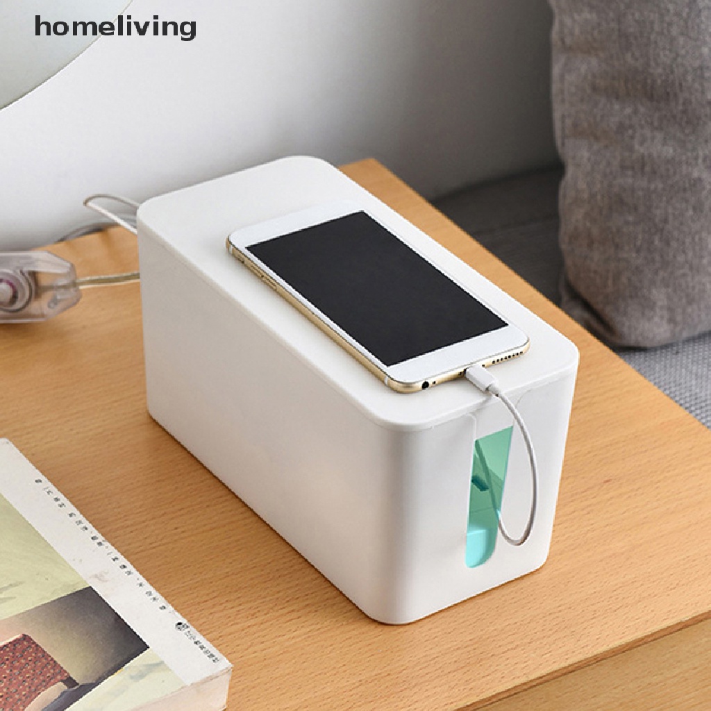 Hộp Đựng Sắp Xếp Dây Cáp Sạc Để Bàn Đơn Giản Tiện Lợi Dành Cho Gia Đình