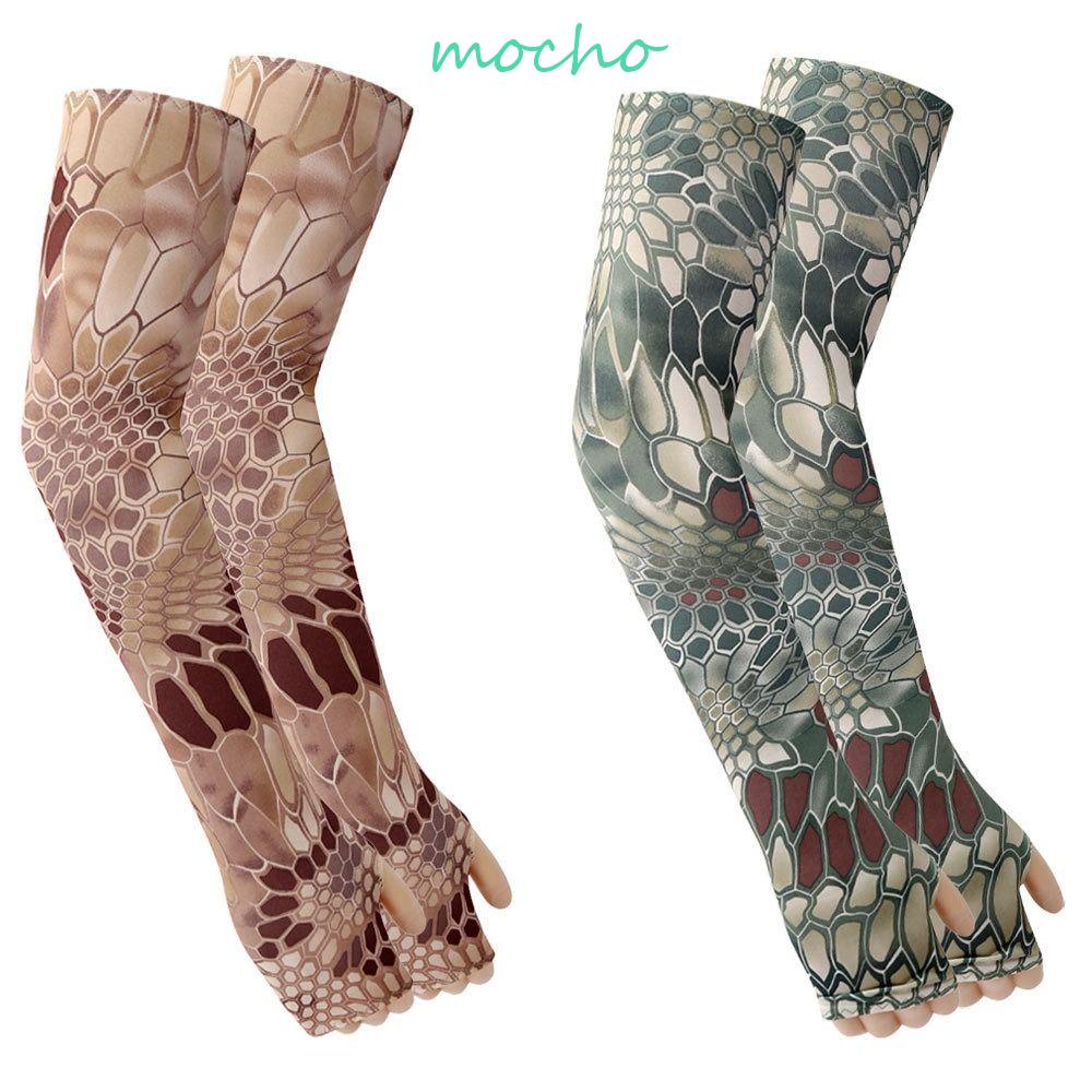 Găng Cánh Tay Chống Nắng UV Họa Tiết Rằn Ri Bảo Vệ Khi Lái Xe Cho Nam