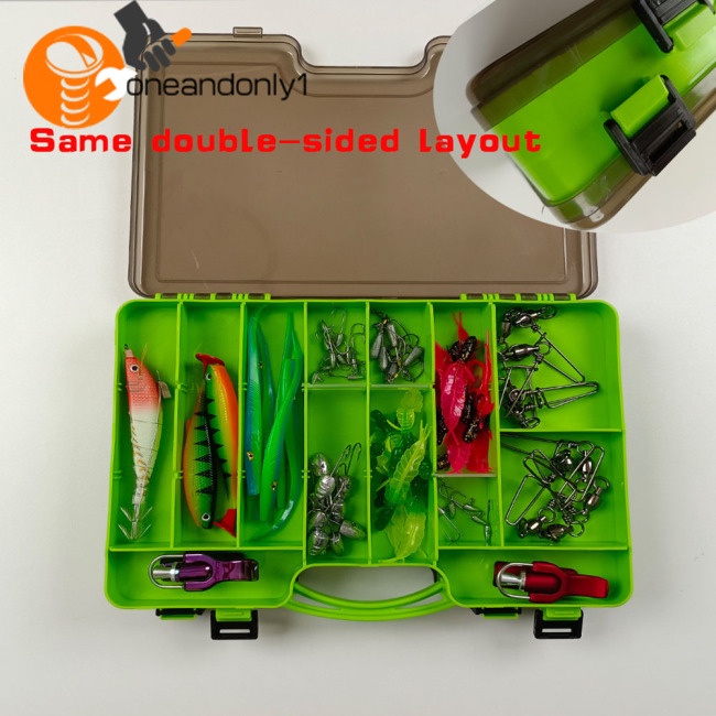 Hộp Đựng Mồi Câu Cá 2 Tầng Có Thể Điều Chỉnh Độ Bền Cao