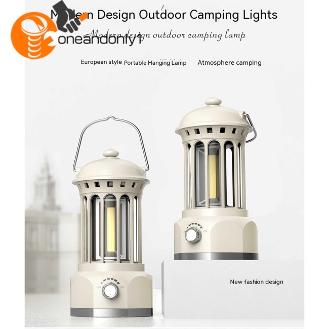 Đèn Led Cắm Trại 6w 400 Lumens Độ Sáng Cao Có Móc Treo Tiện Dụng