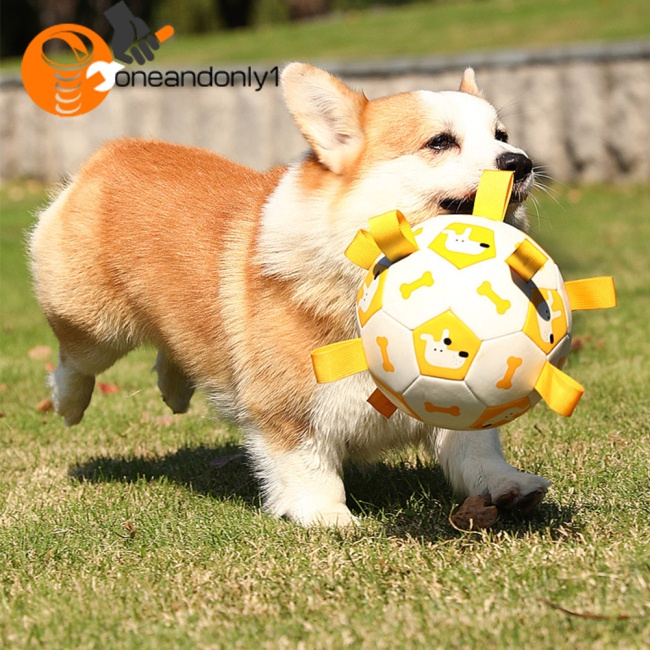 Đồ Chơi Bóng Đá Chống Cắn Có Âm Thanh Huấn Luyện Thú Cưng
