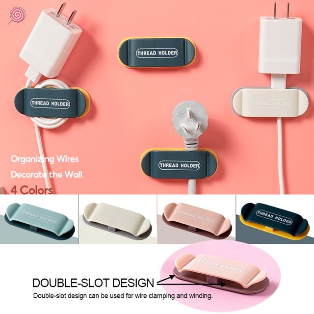 Giá Đỡ Gắn Tường Đa Năng Không Cần Khoan Siêu Dính Để Đựng Dây Cáp Tiện Dụng