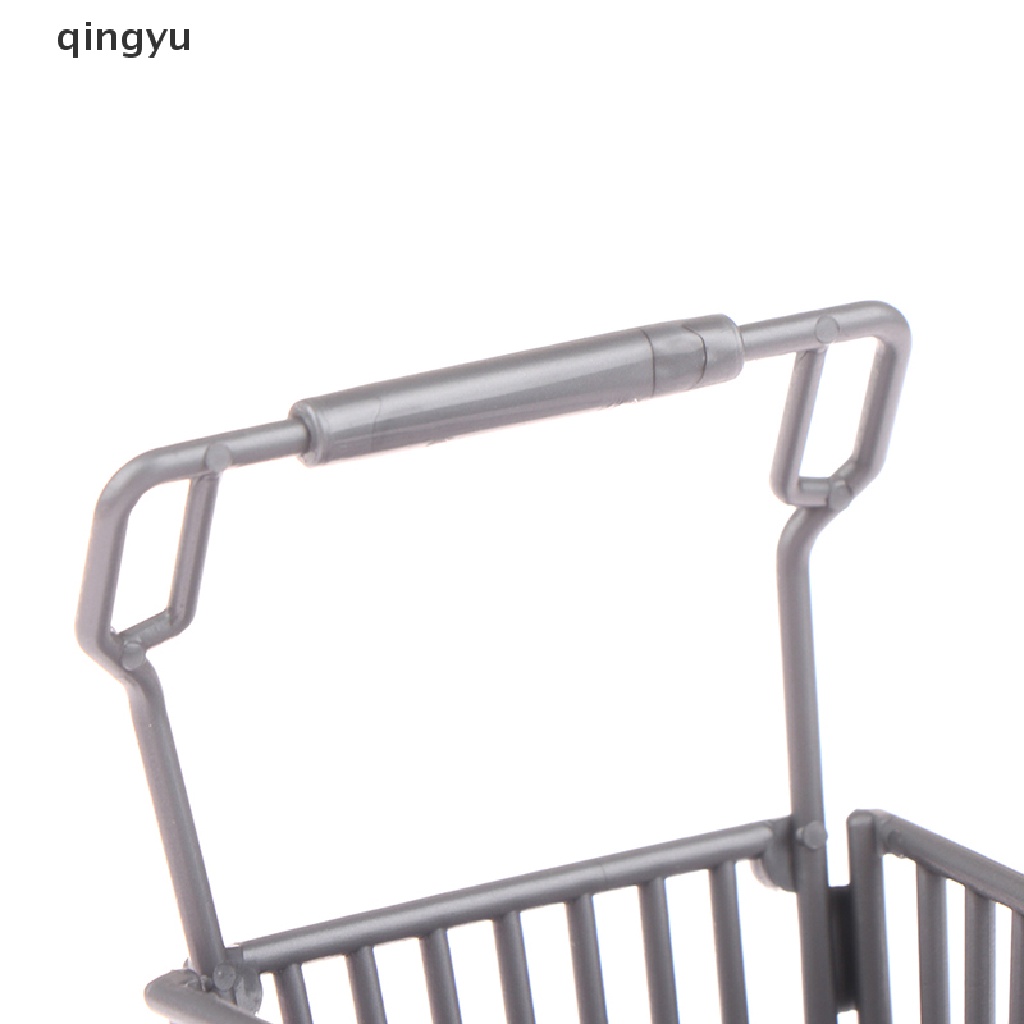 Mô Hình Xe Đẩy Mua Sắm Mini Thời Trang Cho Nhà Búp Bê