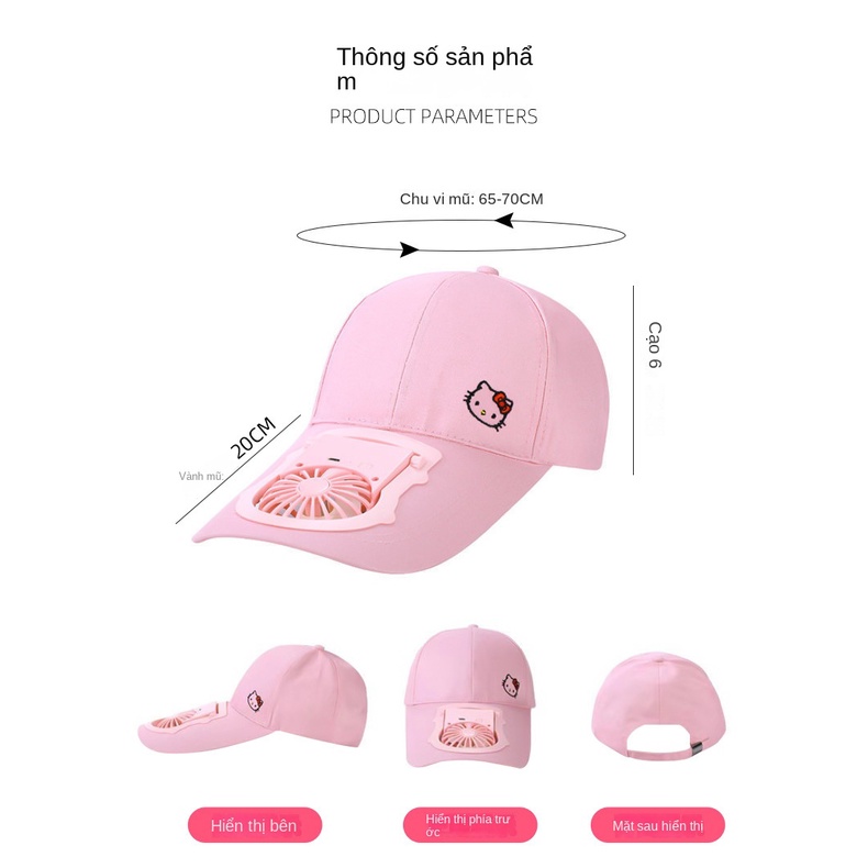 Mũ Lưỡi Trai Chống Nắng Kèm Quạt Sạc Usb Tiện Dụng Cho Người Lớn