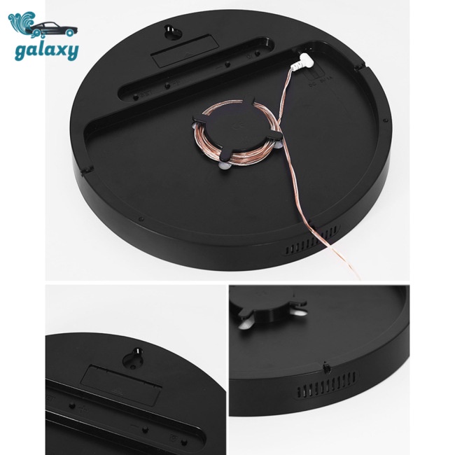 Galaxy Đồng Hồ Led Tròn Kỹ Thuật Số 10-inch 10 Cấp Độ Sáng Kèm Điều Khiển Từ Xa Cho Phòng Khách