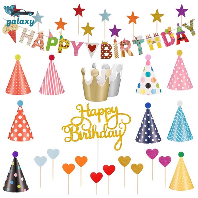 Galaxy Set 33 Que Cắm Trang Trí Bánh Sinh Nhật Cho Bé