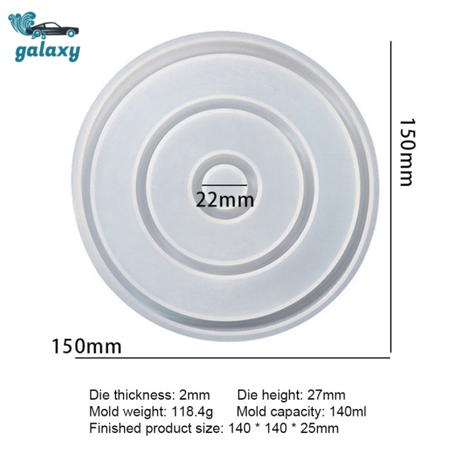 Galaxy Khuôn Silicon Làm Đế Nến Sáp Xà Phòng Bằng Xi Măng Có Thể Tái Sử Dụng