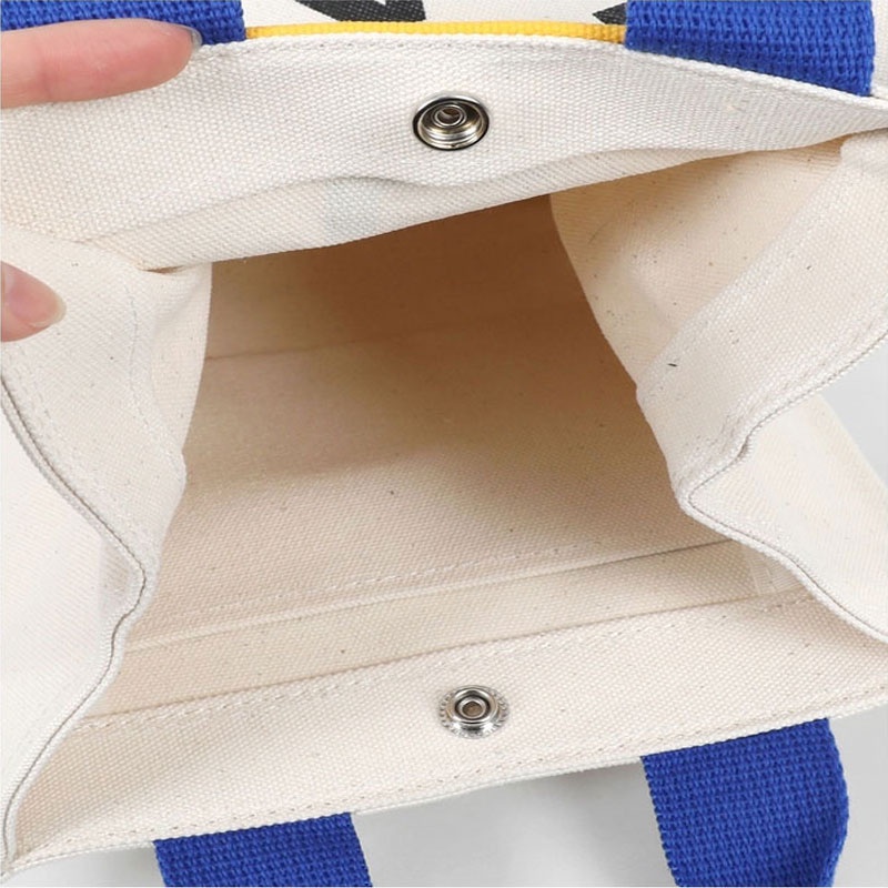 Arctic Hunter  Túi Tote Vải Canvas Họa Tiết Mặt Cười Dễ Thương Cho Nữ