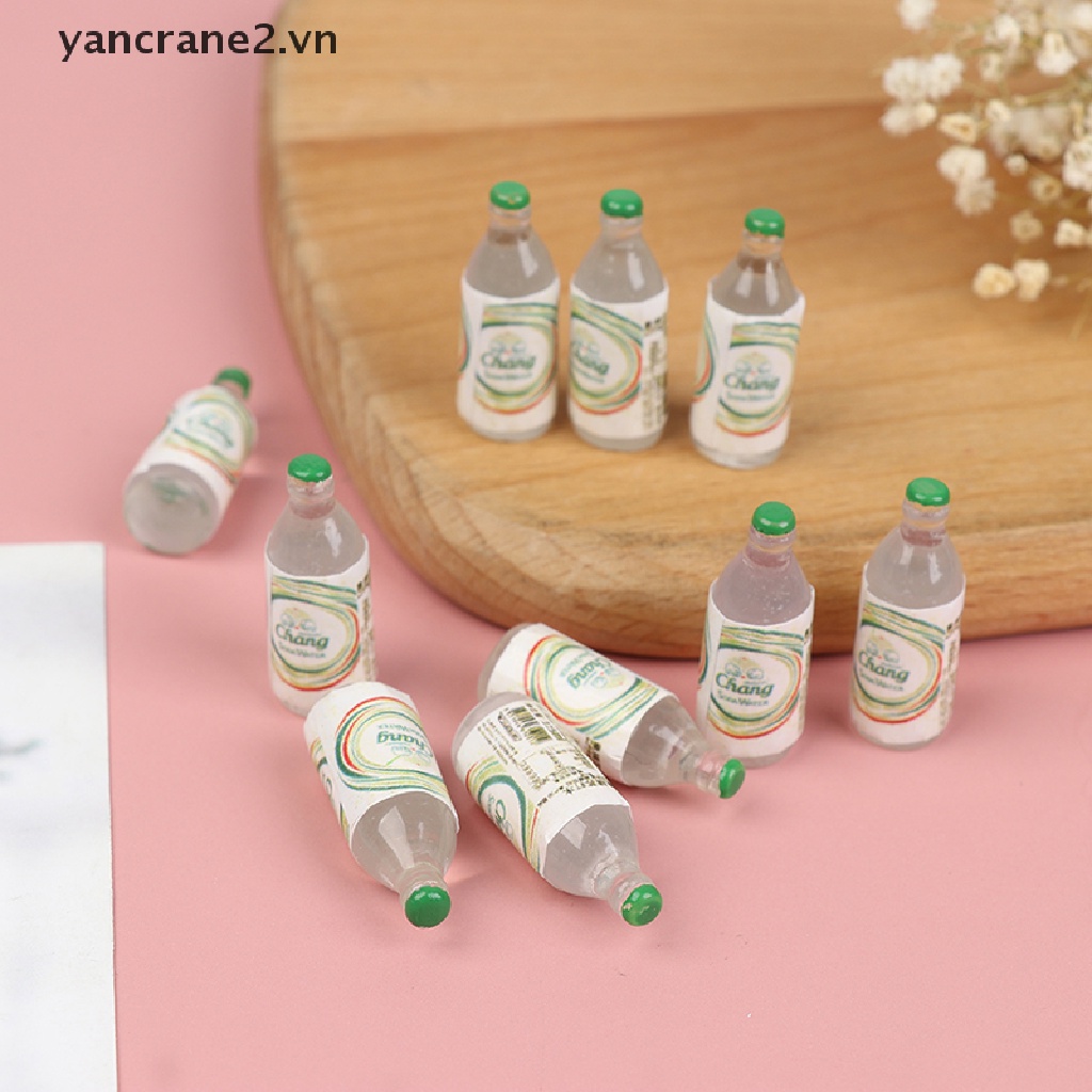Set 10 Chai Nước Ngọt / Soda Mini Trang Trí Nhà Búp Bê 1: 12 1: 12
